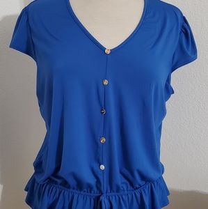 Royal Blue Blouse